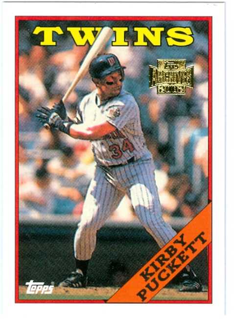 Kirby Puckett Baseball Card 2002 Topps Archives 125 Minnesota Twins 