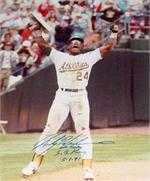 Rickey Henderson Limited Edition autographed 16x20 "All Time SB King 5-1-91"